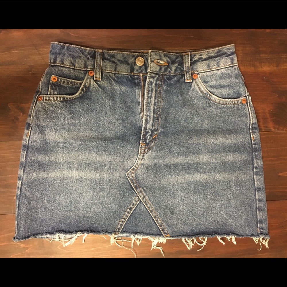 Topshop denim skirt